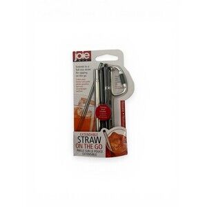 Joie Extendable Straw On The Go Travel Case & Clip ReUsable BPA Free Travel Camp
